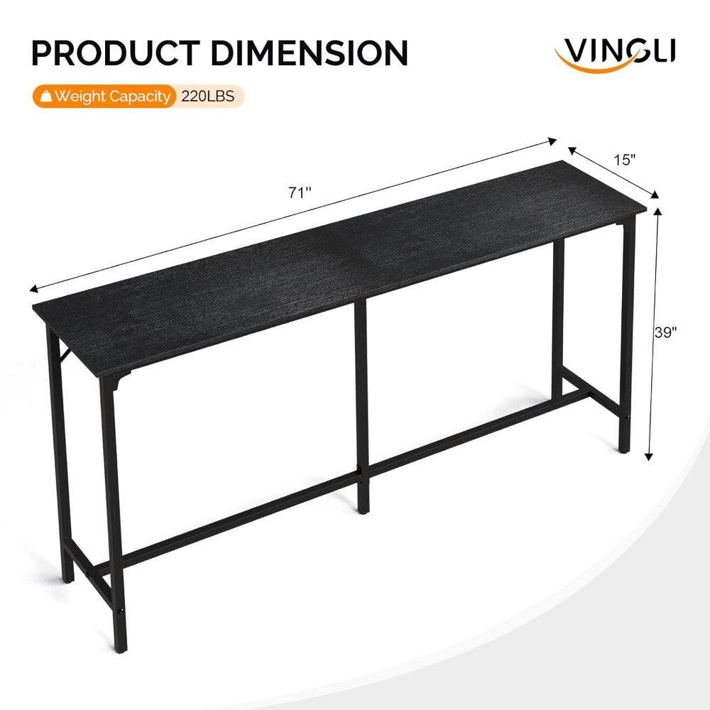 71 İnç Yüksek Bar Masası, Ahşa - Commercial Kitchen And Bar incelemesi ve fiyatı