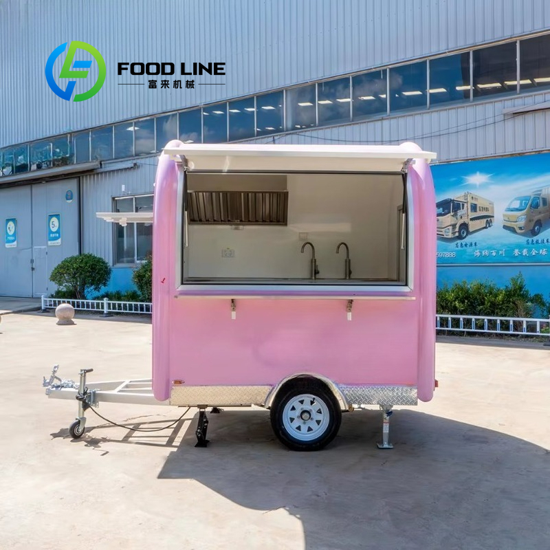 Özelleştirilmiş Vintage Pembe  - Commercial Kitchen Trailer incelemesi ve fiyatı