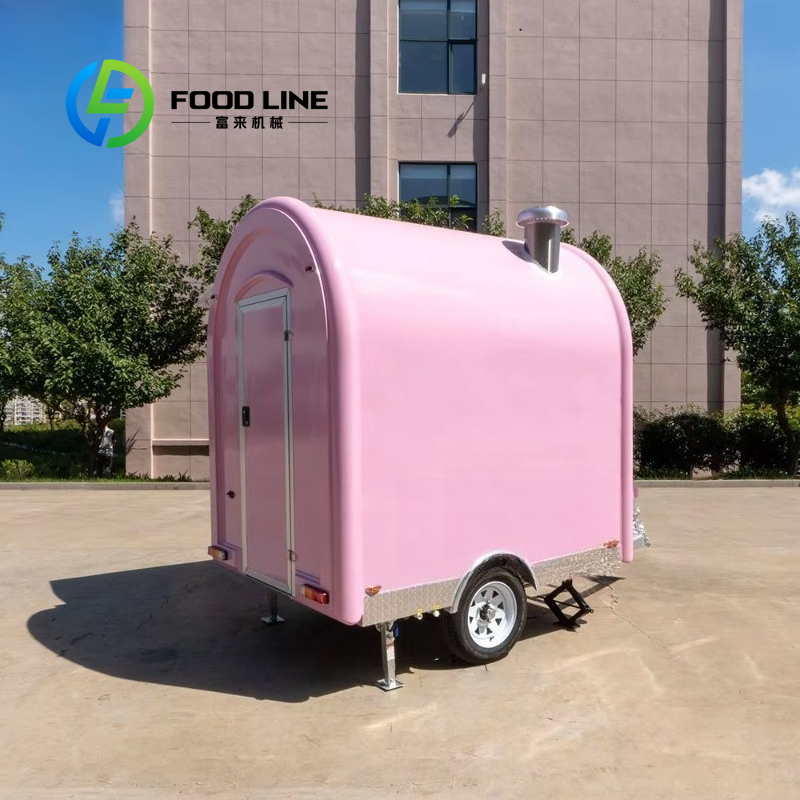 Özelleştirilmiş Vintage Pembe  - Commercial Kitchen Trailer incelemesi ve fiyatı